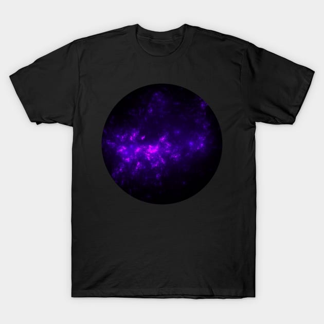 Purple Galaxy Blast T-Shirt by ElviraDraat